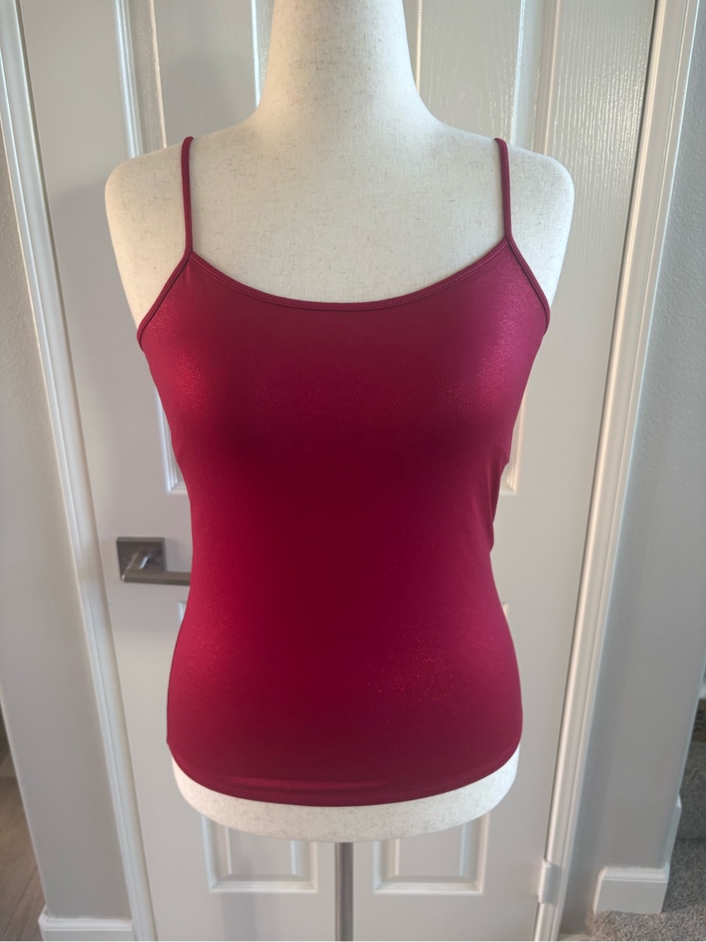 WHBM | Adjustable Tank with built in bra | Red Shimmer| Sz M